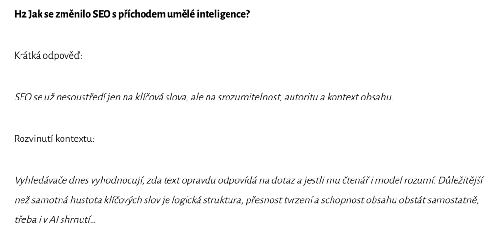 příklad H2 a odpovědi